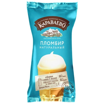 Мороженое пломбир Караваево, 70г