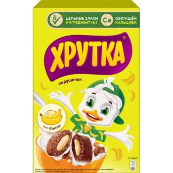 Готовый завтрак Хрутка, подушечки банановые, 220г 