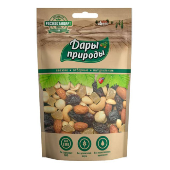 Коктейль Дары природы смесь арахиса и цукатов, 150г