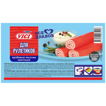 Крабовые палочки для рулетиков VICI, 300г