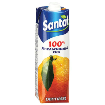 Сок Сантал Апельсиновый для детского питания, 1л