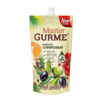 Майонез Master Gurme, оливковый, 50,5%, 350мл