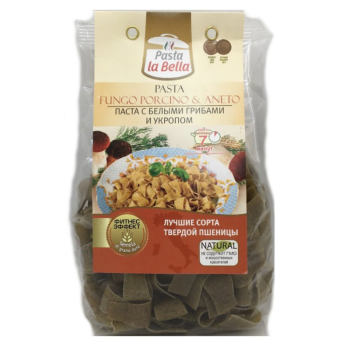Паста La Bella с белыми грибами и укропом 250г