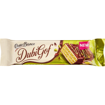 Вафли Dubigof в шоколадной глазури с начинкой, вкус фисташки, 36г