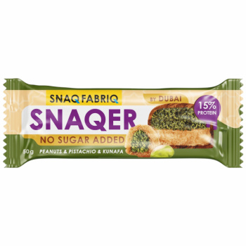 Батончик Snaq Fabrio арахис с фисташкой хрустящее тесто глазированный, 50г