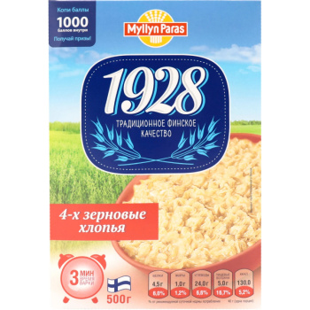 Хлопья 4-х зерновые Myllyn Paras 500г