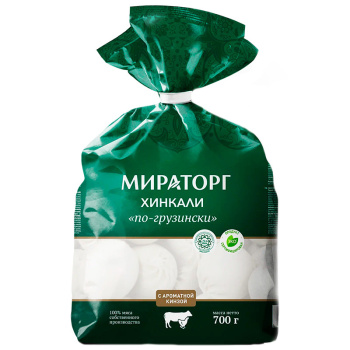 Хинкали Мираторг по-грузински замороженные, 800г 