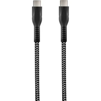 Кабель для зарядки смартфонов и других устройств STIMA Type-C-Type-C, 1,5м, серо-чёрный 