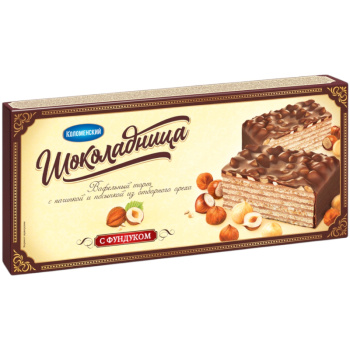 Торт вафельный Коломенское Шоколадница с фундуком, 230г