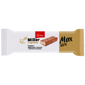 Вафли глазированные Captain Miller max size с молочно-сливочной начинкой 40г