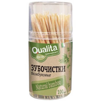 Зубочистки QUALITA бамбуковые 100шт