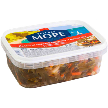 Салат из морской капусты Охотский Вкусное море, 200г