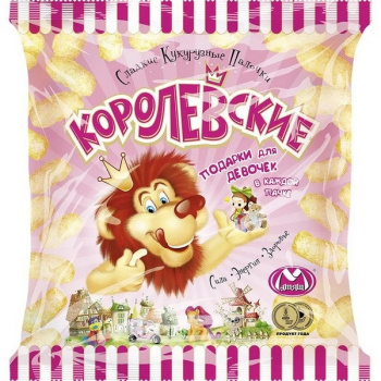 Кукурузные палочки Королевские, подарки для девочек, 70г