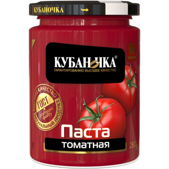 Томатная паста Кубаночка, 280г