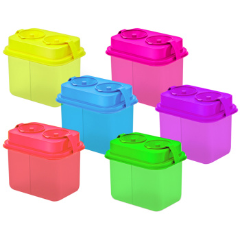 Стакан-непроливайка двойной Гамма с крышкой , неоновые цвета, ассорти