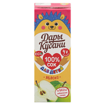 Нектар Дары Кубани 0,2л Яблоко для детей