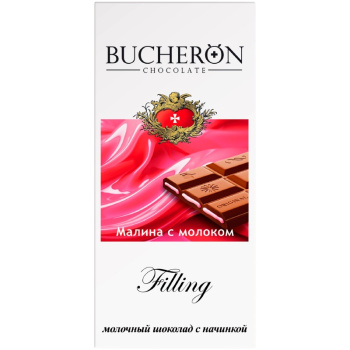 Шоколад Bucheron 85г Filling с начинкой малина-молоко 
