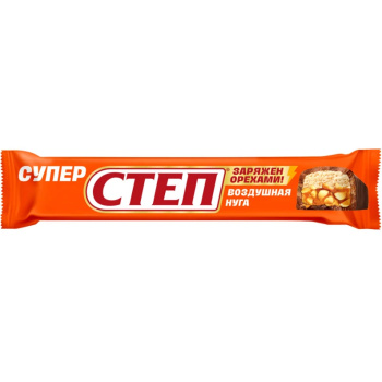 Конфеты Супер Степ нуга,арахис,карамель 65г