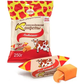 Конфеты Александровские, Сливочная, Сладовянка, 250г