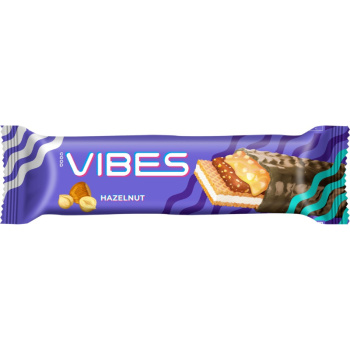 Батончик Good Vibes с карамелью и фундуком в шоколадной глазури 40г