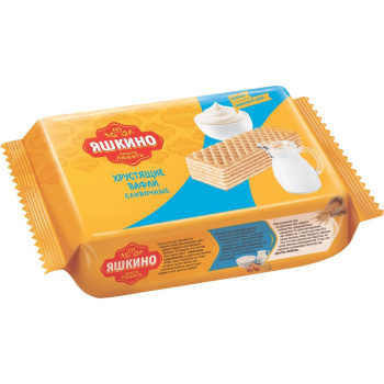 Вафли Яшкино Сливочные 200г