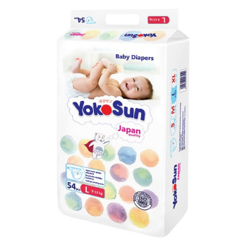 Подгузники_для_детей_YokoSun_L_(9-13кг)_54шт