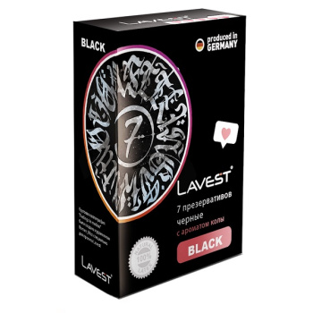 Презервативы Lavest №7 Black (ТМ Amor Cola flavour)