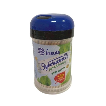 Зубочистки INSULA 150+30шт в банке