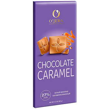 Шоколад O'Зera 90г белый Caramel Яшкино