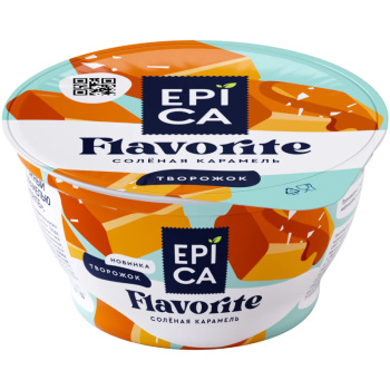 Десерт Epica Flavorite творожный солёная карамель, 130г