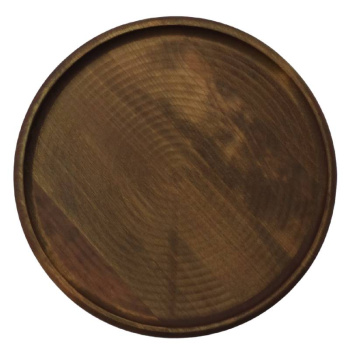 Блюдо для пиццы Adelica, массив берёзы, пропитано маслом, цвет шоколадный, d 25×1,8 см 