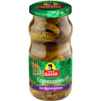 Корнишоны консервированные по-Французски Дядя Ваня, 460г 
