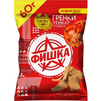 Гренки Фишка 60г со вкусом томата спайси