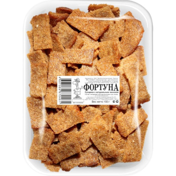 Сухарики Фортуна чеснок, 150г
