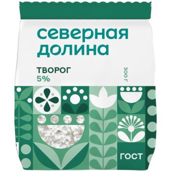 Творог Северная Долина 5%, 300г